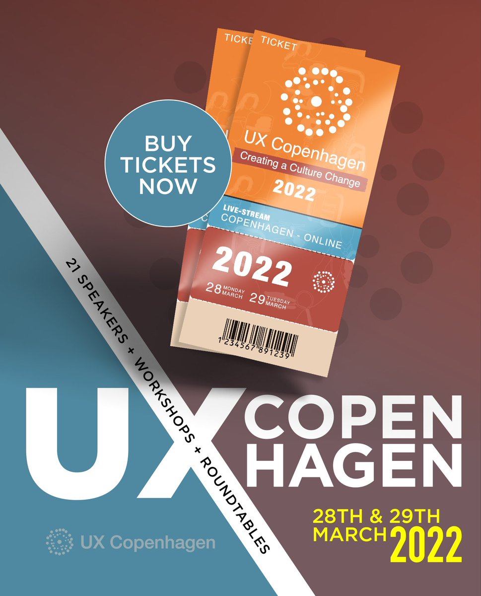 UX Copenhagen® (@uxcopenhagen) on Twitter photo JOIN US LIVE IN COPENHAGEN: 10 EXTRA SEATS AT OUR  VENUE!
We have ten extra seats up for grabs for the #UXCopenhagen conference on March 28-29:
uxcopenhagen.com/#tickets JOIN US LIVE IN COPENHAGEN: 10 EXTRA SEATS AT OUR  VENUE!
We have ten extra seats up for grabs for the #UXCopenhagen conference on March 28-29:
uxcopenhagen.com/#tickets