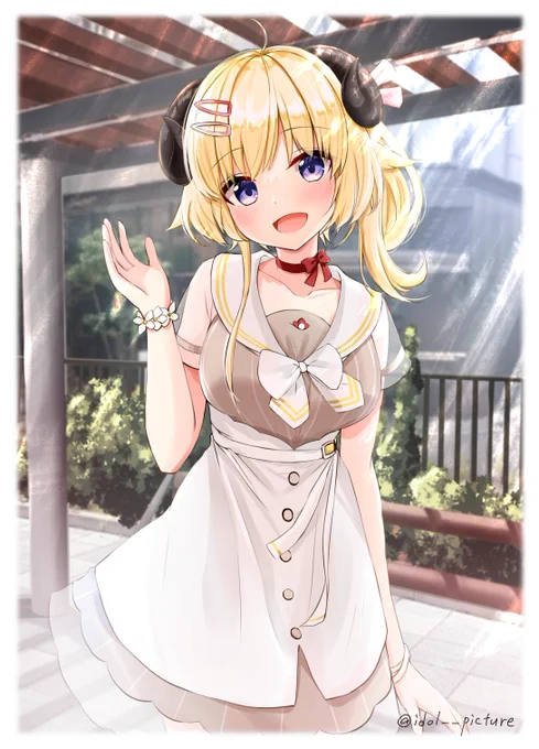 お待たせ!
#つのまきあーと 