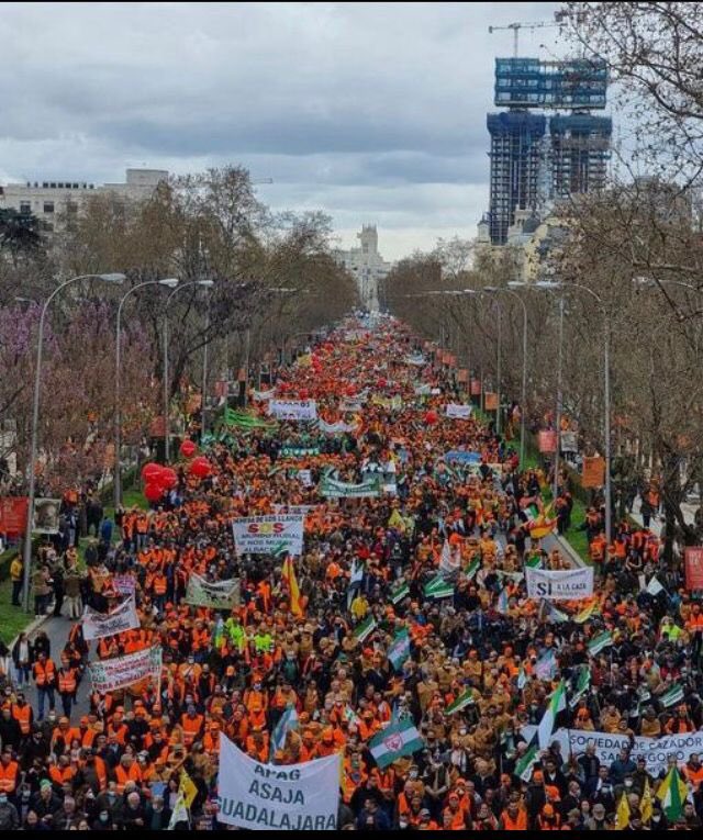 Esto no es un lobby, Esto es la gente. La caza ha tomado la ciudad. Nos hemos hecho escuchar. Ahora os toca tomar nota. <a href="/SergioGaTorres/">Sergio Torres 🇪🇭 🔻🐈</a> <a href="/Teresaribera/">Teresa Ribera</a> <a href="/juralde/">Juan López de Uralde</a> #20MRural #lacazaesnaranja <a href="/psoe/">PSOE</a> <a href="/sanchezcastejon/">Pedro Sánchez</a> <a href="/MasPais_Es/">Más País</a> <a href="/ierrejon/">Íñigo Errejón</a> <a href="/populares/">life</a> <a href="/CiudadanosCs/">Ciudadanos 🇪🇸🇪🇺</a> @FeijooGalicia