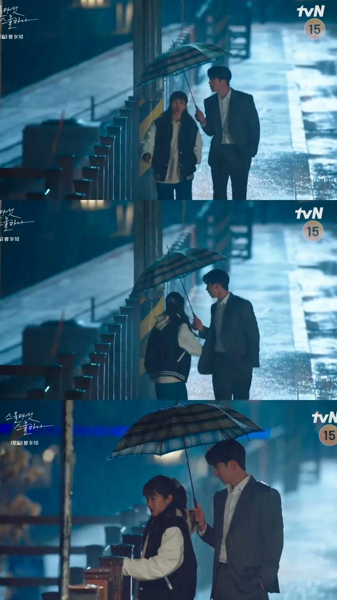 ประโยคนี้ใน 18Again ใช้ได้ตลอดเลยอ่ะ “เราจะรู้ขนาดของความรักได้ ในวันที่ฝนตก ซึ่งมองเห็นได้ชัดเจน ตามความลาดเอียงของร่ม”
#TwentyFiveTwentyOneEp12