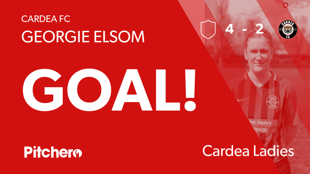 StanCardeaSFC's tweet photo. 69': Georgie Elsom scores for Cardea Ladies ๐
#PETCAR #Pitchero
https://t.co/9gNwlchFbL https://t.co/oVs8q9yYFy