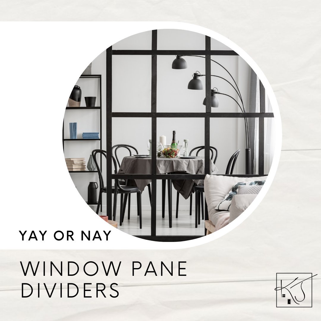 KaylaJSellsVA's tweet image. A trend that’s been popular lately is adding window pane dividers! But just like the words in the name, it seems people are divided on this trend.   What do YOU think? Are you pro window pane dividers or are you “naying” them — and why?