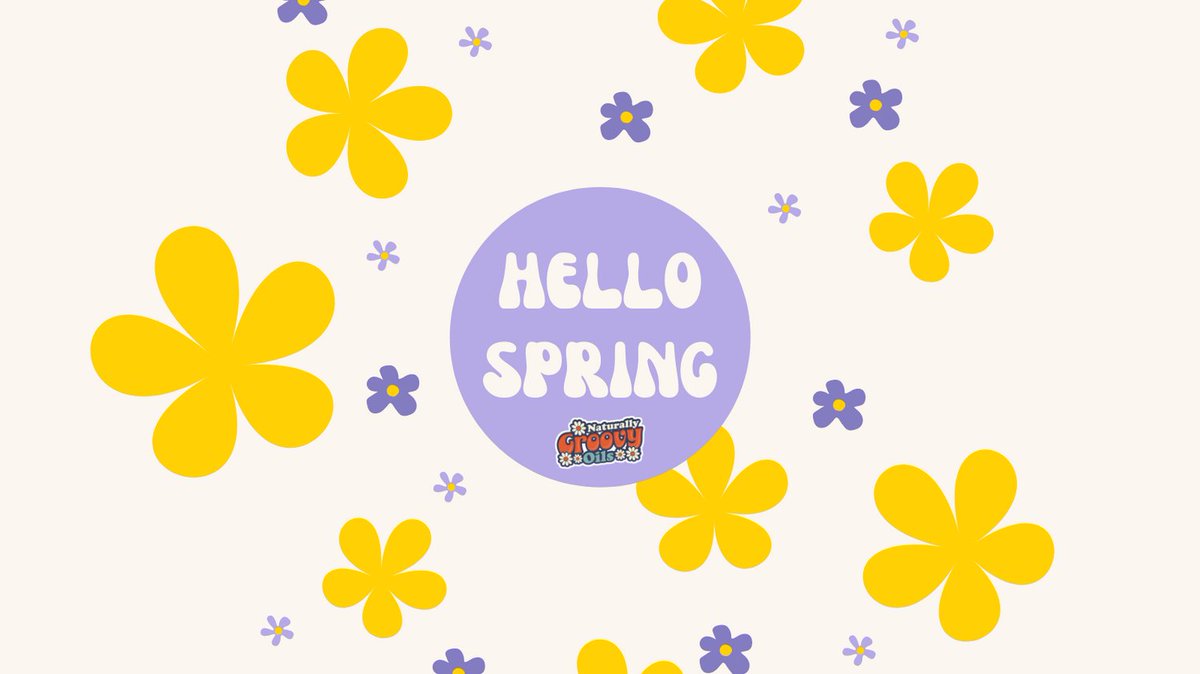 GroovyOils's tweet photo. Happy first day of #Spring! Refresh, renew, and revive with essential oils! ☀️ https://t.co/Yh4VjeRbNc
