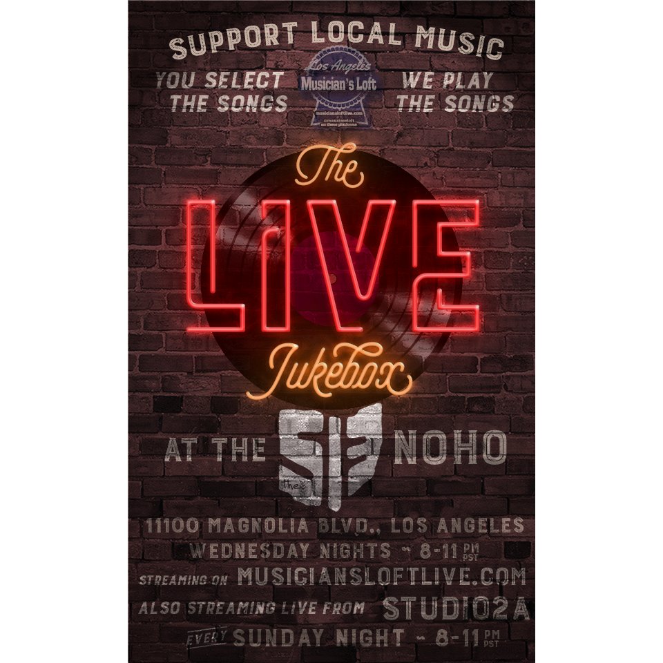 musiciansloft's tweet photo. Login into the Live Jukebox tonight @8pm PT! Tonight's the last night to see us free online! We go to Patreon only next week, but you can watch and request tunes FREE! After this week it'll cost you $1/month to join the Juke! 

Hope to see you there! https://t.co/luf1PxlzNo https://t.co/VymUUO9mCl