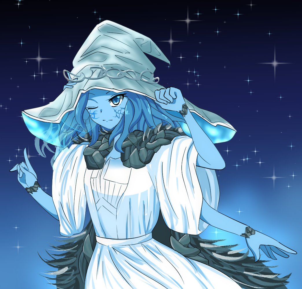 魔女ラニ 「魔女ラニ#エルデンリング 」|りくきゅーのイラスト