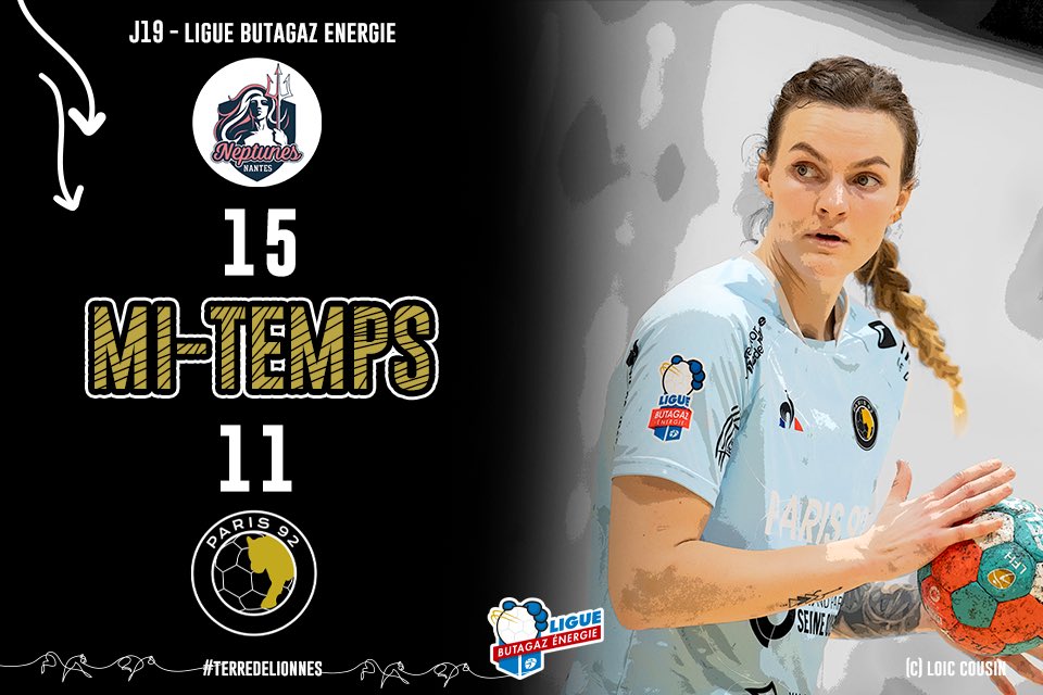 🚨 MI-TEMPS 🚨

15 🆚 11 lors de cette première période entre le Paris 92 et les <a href="/NeptunesNantes/">Neptunes de Nantes</a> 

Tous derrière nos lionnes pour la seconde mi-temps 💪

#terredelionnes #Paris92