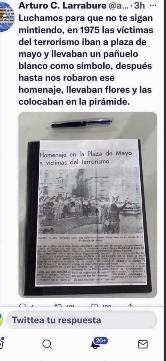 88lamaga's tweet photo. Faltan solo 4 días para el día de la Memoria completa ¡saquen a relucir los archivos de época! Que todos los jóvenes se enteren porqué Perón lo ascendió a Videla y éste fue aplaudido x una multitud sin micros ni choripanes en Plaza de Mayo el 24/3/1976 https://t.co/AQYYVubhx6