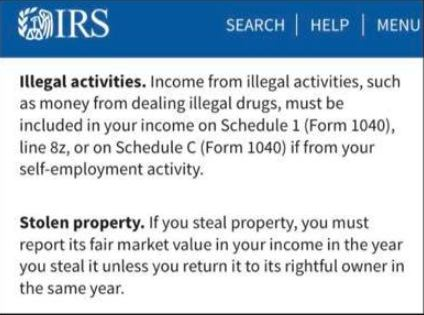 Tax season is here...don't forget to declare your illegal side hustles and stolen properties 😂