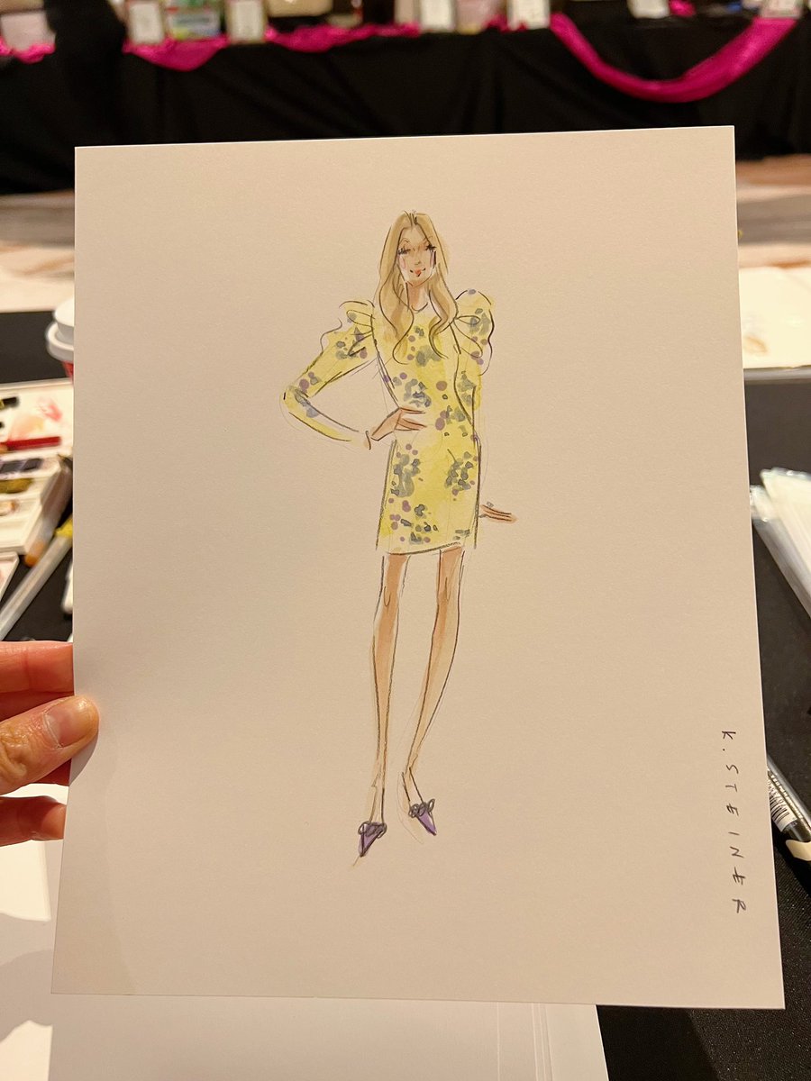 kyjsteiner's tweet photo. Sketches from yesterdays🍷💃🏻👠 charity luncheon. #winewomenandshoes #bridgecommunities #fashionillustration https://t.co/7cAP4Lnec7