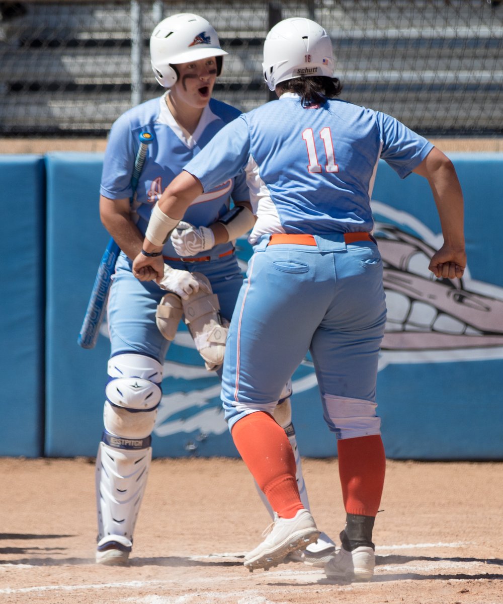 ACAthletics's tweet photo. AC's Sara Mayes bopped her team-leading 10th homer during Saturday's game against Blinn College. AC swept the Bucs 10-2, 11-2 in conference play. @angelinacollege @ACRunnersSB @Coach_Mckelvey https://t.co/YrExXK75XF