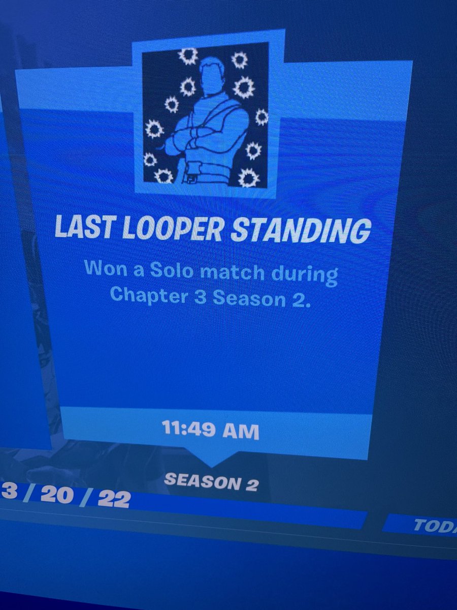 JimGizzi's tweet photo. First game of Chapter 3 Season 2 Victory Royale 5 Eliminations Tilted drop #FortniteChapter3Season2 https://t.co/pC4oCBj6gl