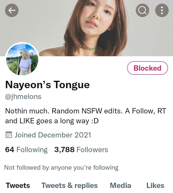 Protect_Dahyun's tweet photo. TW // NSFW 

[TWITTER REPORT] 

🚨 REPORT account as:
1) hacked 
2) profile includes abusive hateful content > adult
3) abusive, hateful > disrespectful, offensive 

✅ REPORT and BLOCK
❌ DON'T ENGAGE/QRT/REPLY to any tweets of the user 

Link to account: https://t.co/A0q97qe8gQ https://t.co/jfjxOItysk