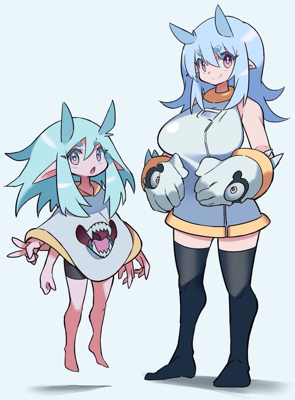 「多腕ギザ歯きょぬー #三連休はフォロワーさんが増える 」|遠藤ヒョウガのイラスト