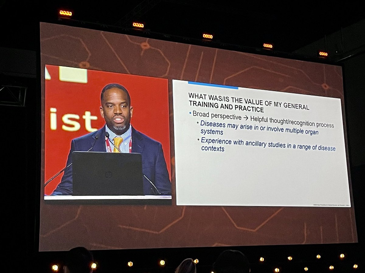 JenniferBoland7's tweet photo. Amazing talk by my colleague Dr. @rondell_graham regarding how his general surgical pathology training @MayoClinicPath helps him in his GI subspecialty sign out @TheUSCAP Arthur Purdy Stout companion meeting https://t.co/7xKpDX1ckI