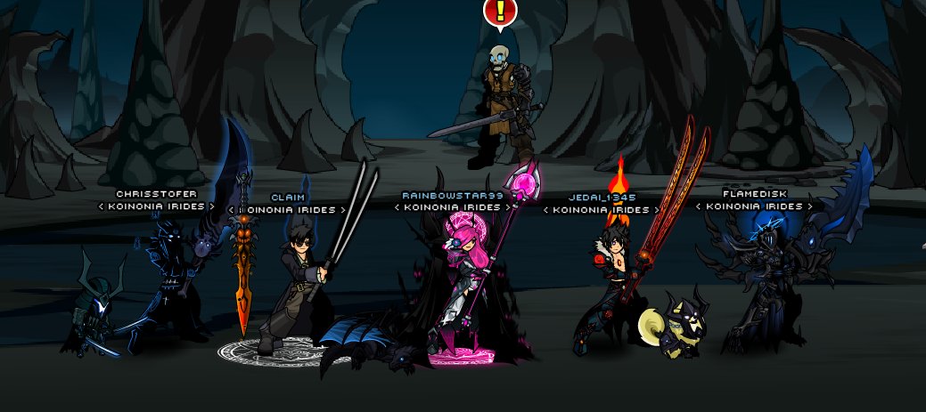 Legion meets Luck! Celebrating Dage's birth month.♥ Screenie with the guildies <a href="/Claim_AE/">Sir Claim</a> @Valsinats777 <a href="/Udinson7/">Udinson</a> <a href="/RainbowstarAQW/">♥♫Your Pinkness♫♥</a> :D ♥