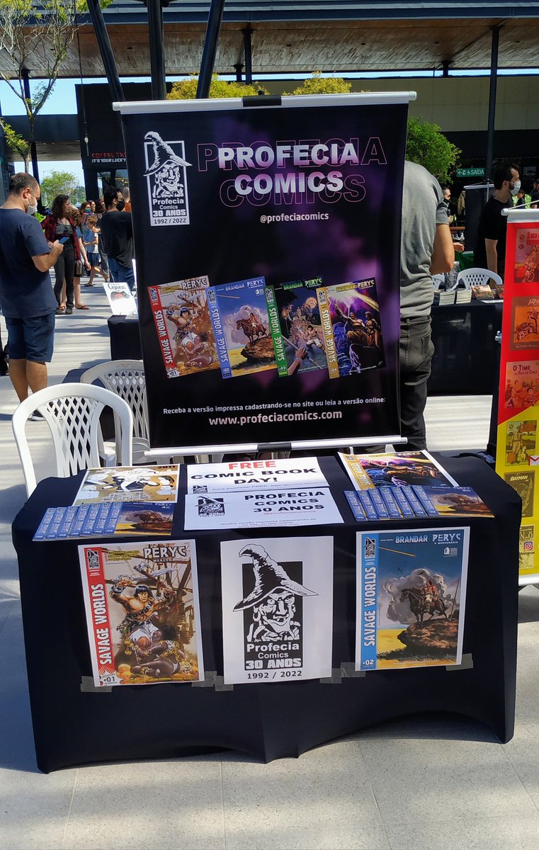 Presença do <a href="/profeciacomics/">Profecia Comics</a> no 4° <a href="/OficialCcq/">Oficial CCQ</a> #profeciacomics #savageworlds #comics #hq
