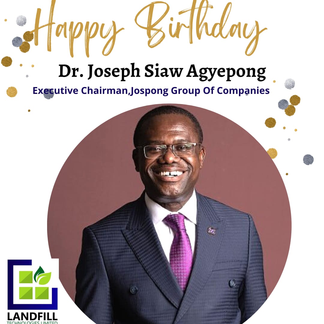 landfilltecgh's tweet photo. Happy Birthday to a man worthy of celebration. Happy birthday Sir from all us at Landfill Technologies. #JSAgyepong https://t.co/lv1FU5Fl1v
