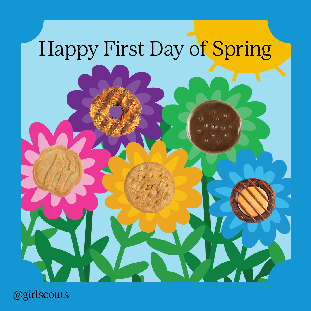 Happy First Day of Spring!💐✨
#HelloSpring#FirstDayofSpring #GirlScoutCookie #GirlScoutsOC