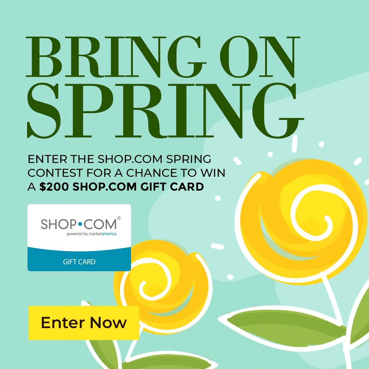 shopcom's tweet image. Have you entered our BRING ON SPRING SWEEPSTAKES?

Enter today for your chance to win a $200 SHOP.COM Gift Card. ↙️

✨bit.ly/35Fq52S

#shoponshop #shopcom #springsweepstakes