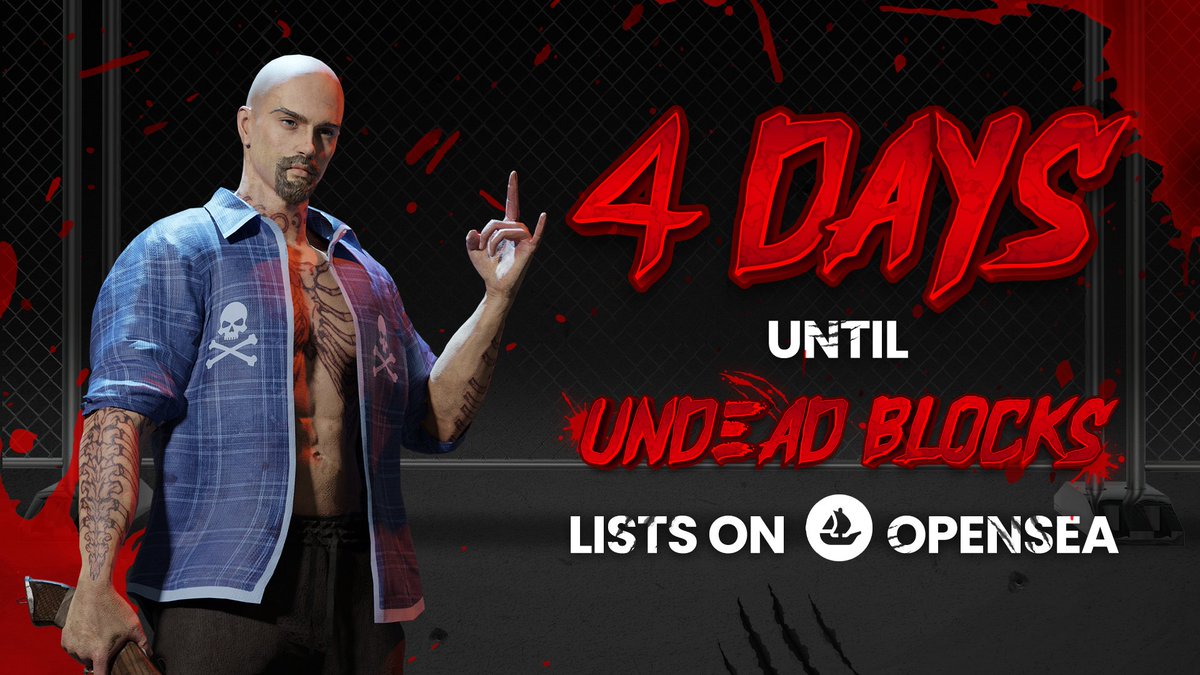 UndeadBlocks's tweet photo. We are just 4 days away from minting weapons and listing on OpenSea! ⛵️

Survivors ➡️ Armed Survivors 

Countdown:👇
https://t.co/RFUwKdQI1M https://t.co/GHGLK6doWT