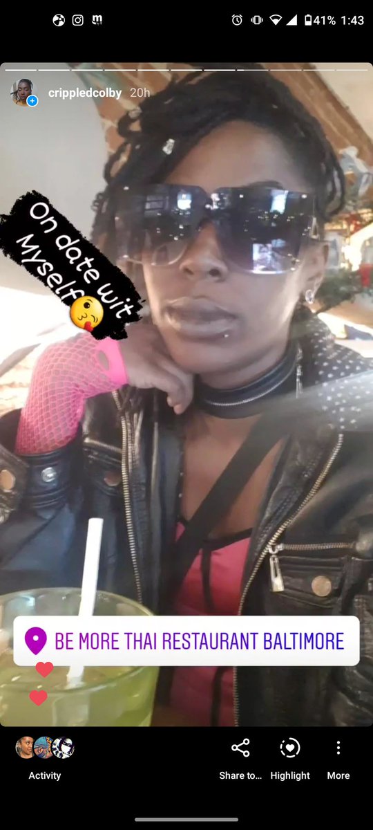 CocoPebbles89's tweet photo. I was bored. So I took myself out💕.  
#Selflove #Datenight #Bored #NewMe https://t.co/IM5Oau3IZZ