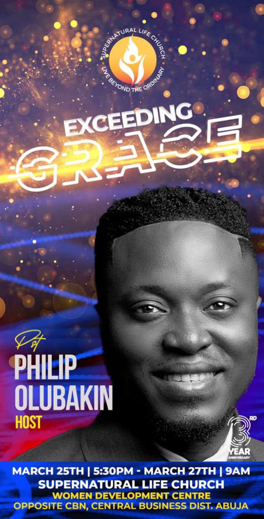 slchurchng's tweet photo. 5 more days to go 💃🏽💃🏽
Are you ready????
Join us  as we celebrate our power packed third year anniversary titled “Exceeding Grace”
Worship Night; March 25th / 5:30 pm
Thanks giving Service: March 27th /9am. 
Please spread the word! Come@with your friends and loved ones. 
#Slcis3 https://t.co/wJPHUmmVR4