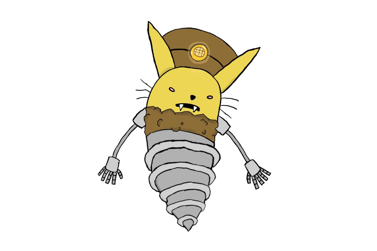 theultimate_l's tweet photo. Hey Truegreen7 here is my fakemon meet Drillsqueak and Borerat the Rock Steel types #Truegreen7redesign2 https://t.co/8iKW9On3Zv