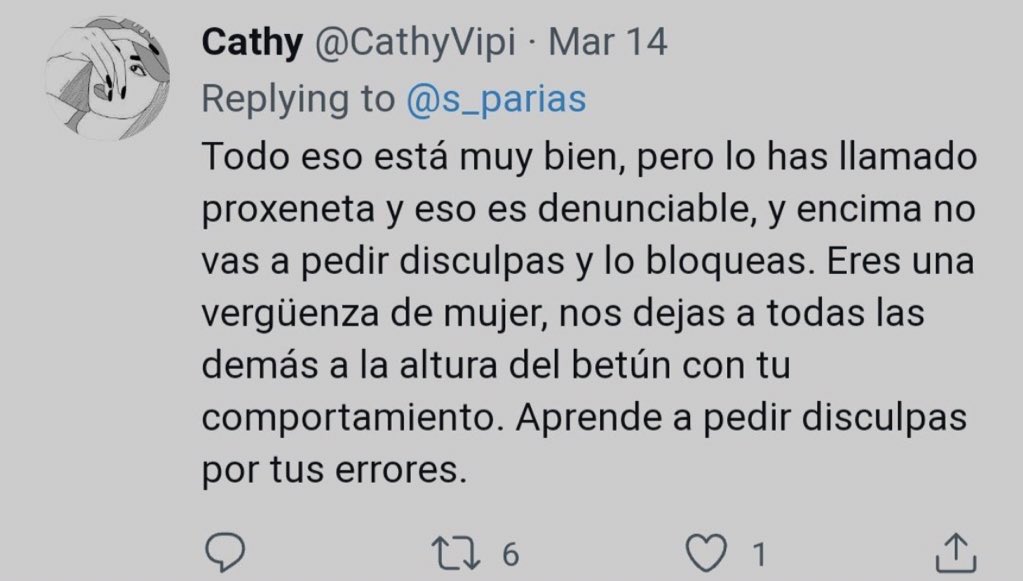 SoniiaEspinete's tweet photo. Xokas eres patético, ni la peor mujer es tan miserable como tú. 
Pd- esto no es bullying.

#xokas xokas https://t.co/54VizYsC7X