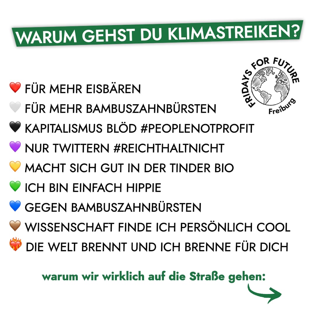 Warum gehst du Klimastreiken?