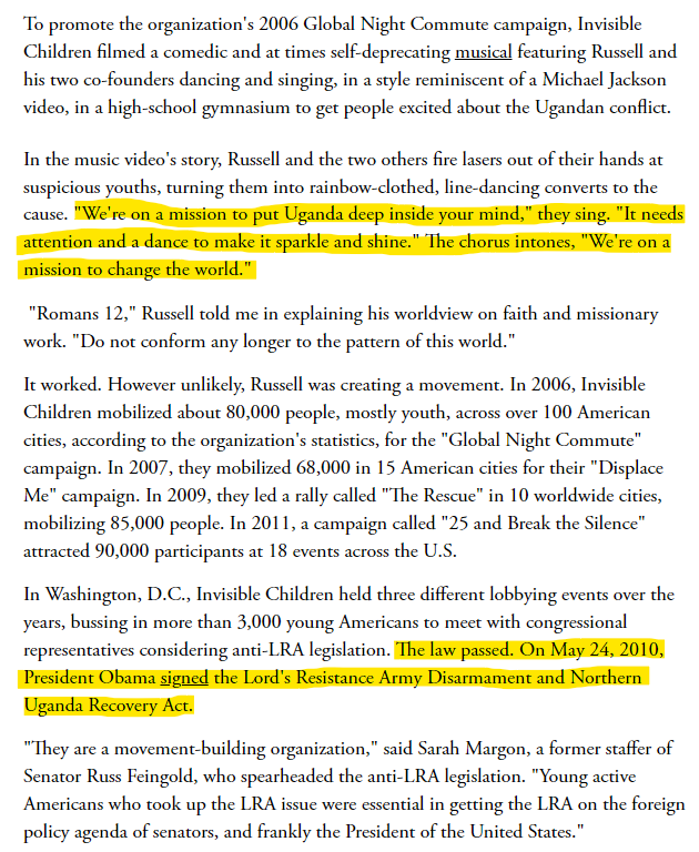 Jason Russell's Kony 2012 viral phenomena was a part of a broad network ...