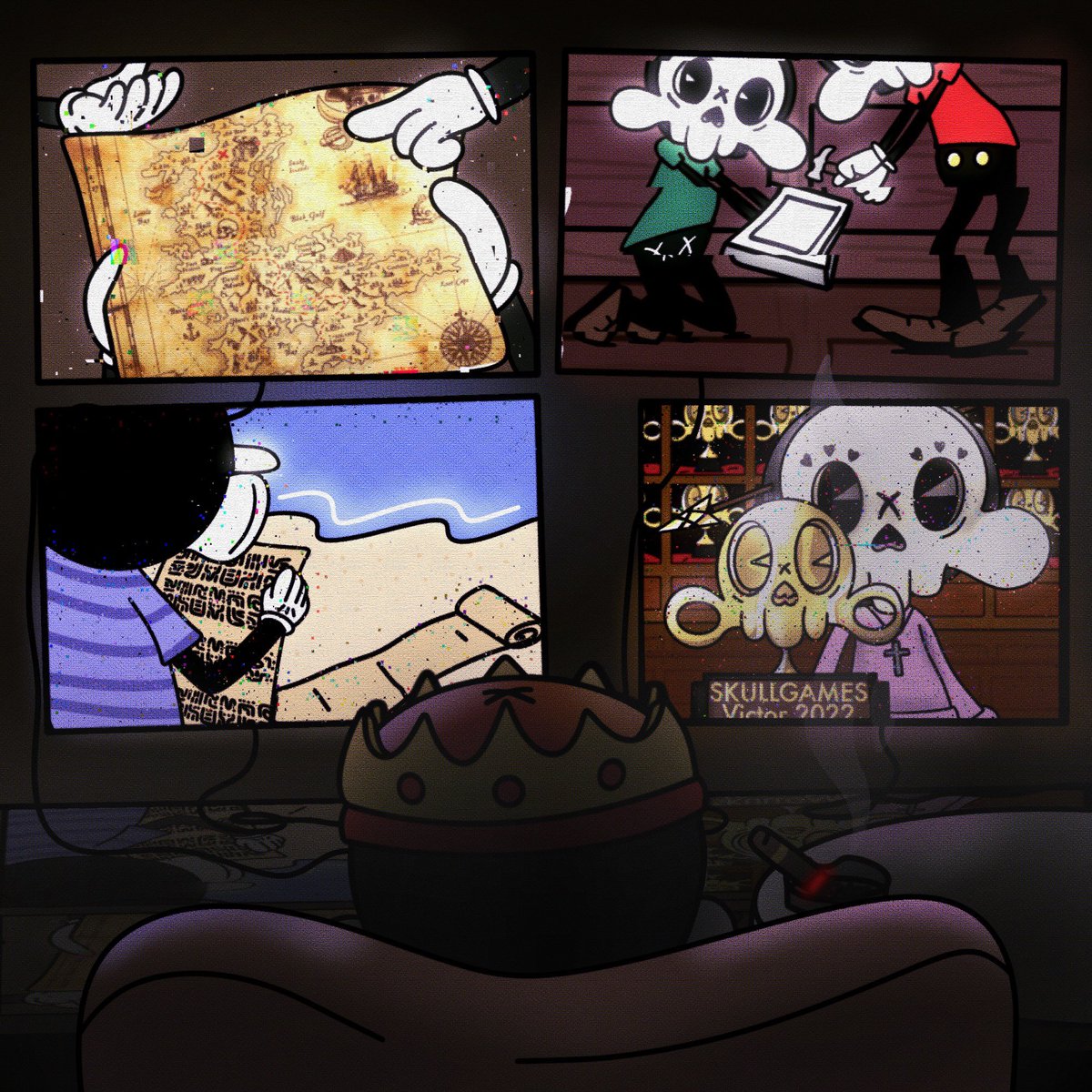 AN IRL Scavenger Hunt like WEB 3.0 has never seen…

The #SKULLGAMES have only just begun. 

More intense riddles. Bigger prizes. 

#SKULLTOONS holders, be ready. This is only for you.