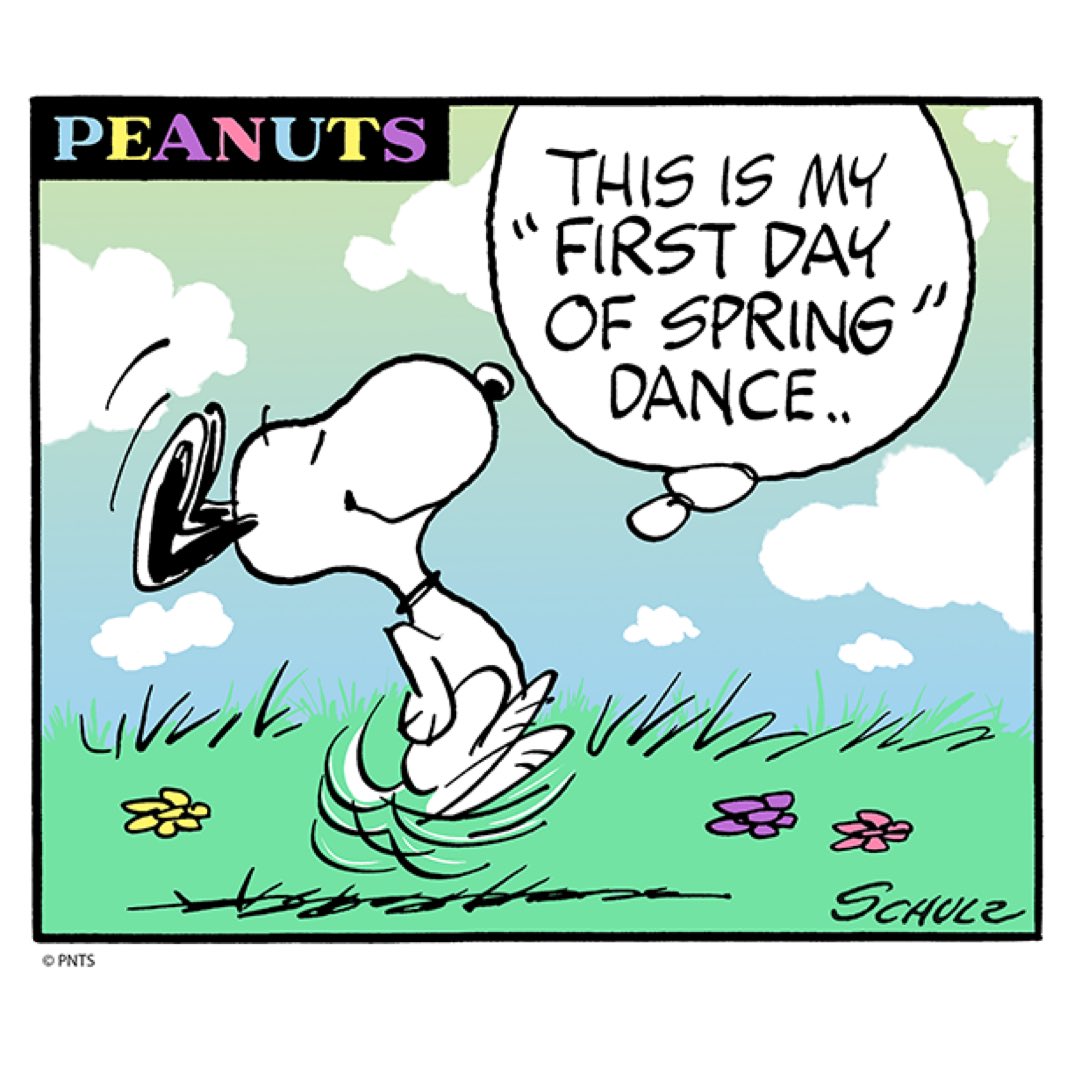 Peanuts_4Fans's tweet image. Do a dance for the first day of spring!