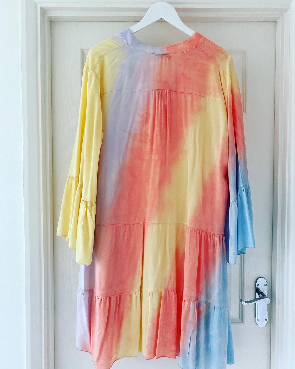 pineapplegiftco's tweet photo. How gorgeous would this rainbow swing dress look on your hols with gold sandals?
.
This one size dress is new without tags and fits size 8-18.
.
Available now for just £20 at https://t.co/42uH7QeCqe https://t.co/r3NPK6JzWV