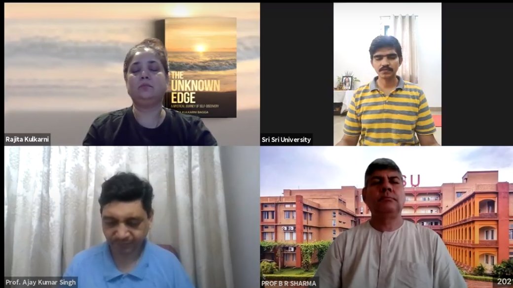 SriSriU's tweet photo. .#SSUMission40X40: Knowledge, Sadhana, Seva, and Satsang help bring about a sense of belonging in no time. On 40 years of the @artofliving, 40 days of online group #Sadhana was conducted every morning. Our faculty and students participated with a lot of enthusiasm
#40YearsofAOL https://t.co/G0tUHKlpzb