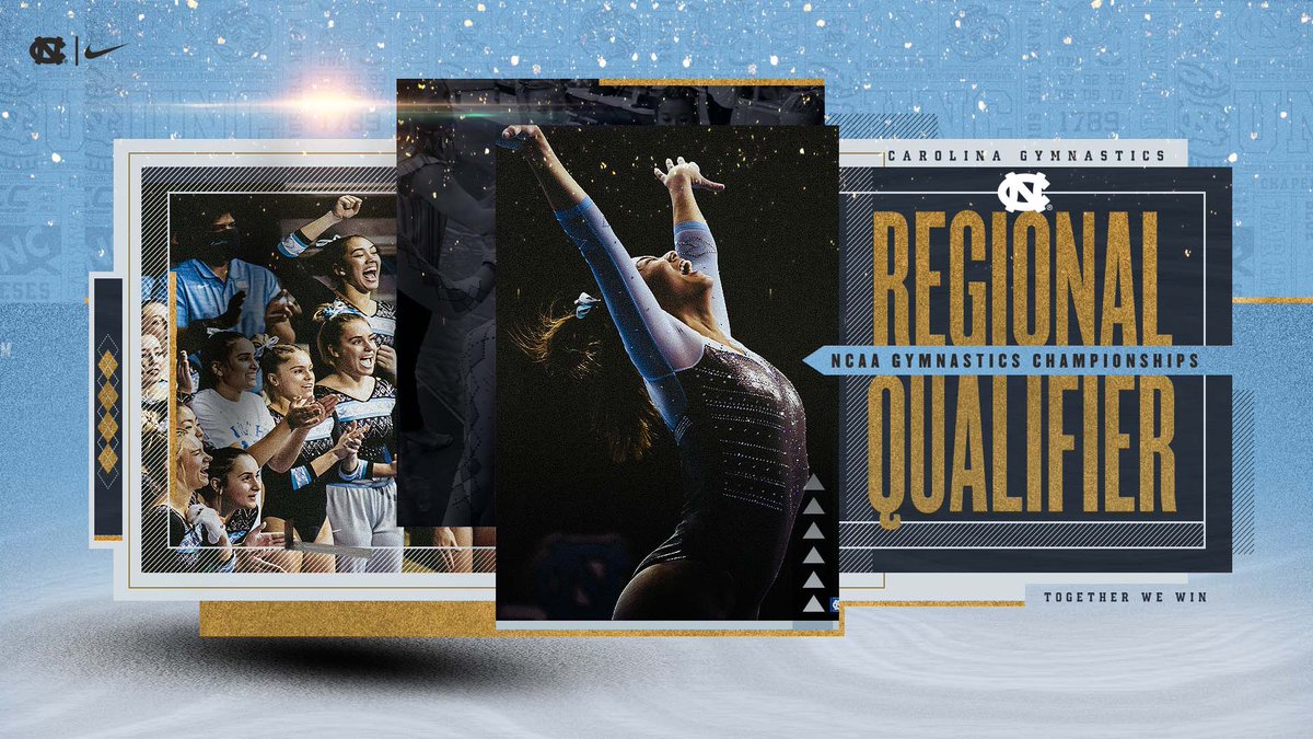 uncgymnastics's tweet photo. 𝙒𝙀'𝙍𝙀 𝙄𝙉 ‼️

For the first time since 2017, Carolina has qualified for an NCAA regional as a team! ✨🤩

#GoHeels https://t.co/AycrZ8GbJu