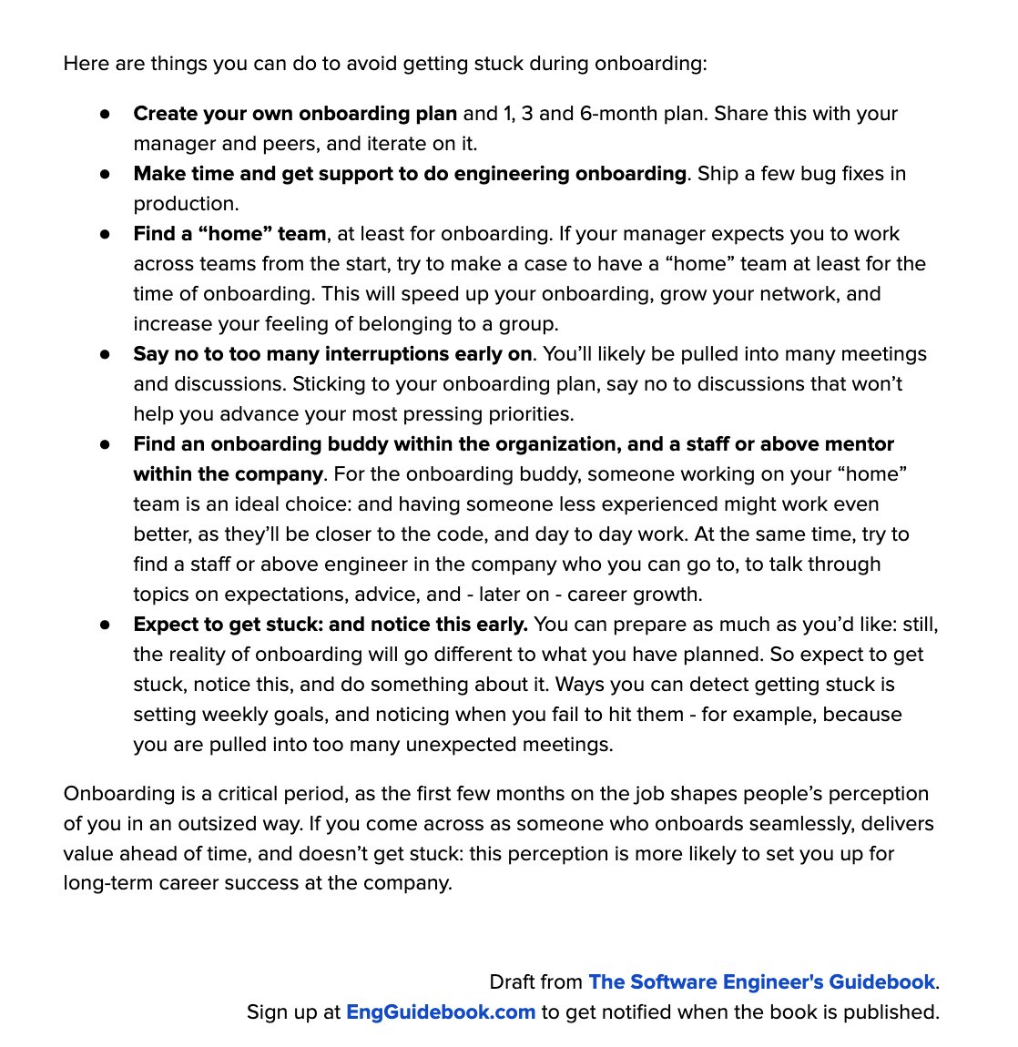 EngGuidebook's tweet photo. What are ways Staff and Principal engineers - some of the most experienced engineers in a company - can get stuck?

Onboarding is an all too typical situation. Here are common ways this happens, and what you can do to avoid it: https://t.co/Io7NcZn4Mr