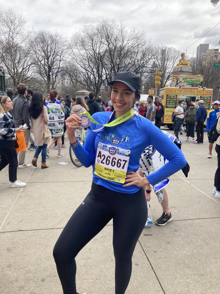 CSFNational's tweet image. Congrats, ⁦@ANicoleSerrato⁩ for making it to the finish line w/out breaking a sweat! #NYCHalf #CSFAlumni #inspiring #payingitforward