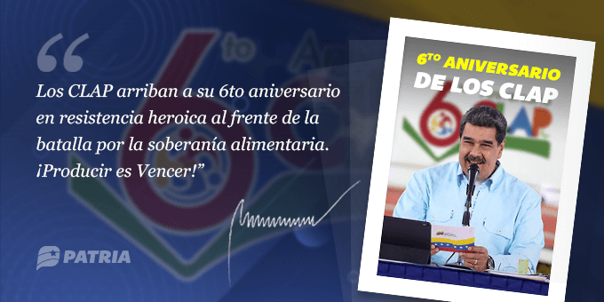 MSVEnLinea's tweet photo. #ÚLTIMAHORA || Continúa la entrega del Bono 6to Aniversario de los CLAP enviado por nuestro Pdte. @NicolasMaduro a través del Sistema @CarnetDLaPatria.

La entrega tendrá lugar hasta el 26 de Marzo de 2022.

@MSVEnContacto #TuiteroPatria #20Mar #ViveAVenezuela https://t.co/Ocy5F2NauW