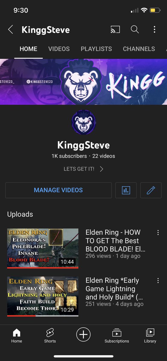 KinggSteve_'s tweet photo. I did it, 1,000 subscribers, I am speechless https://t.co/LP0WaczLZ7