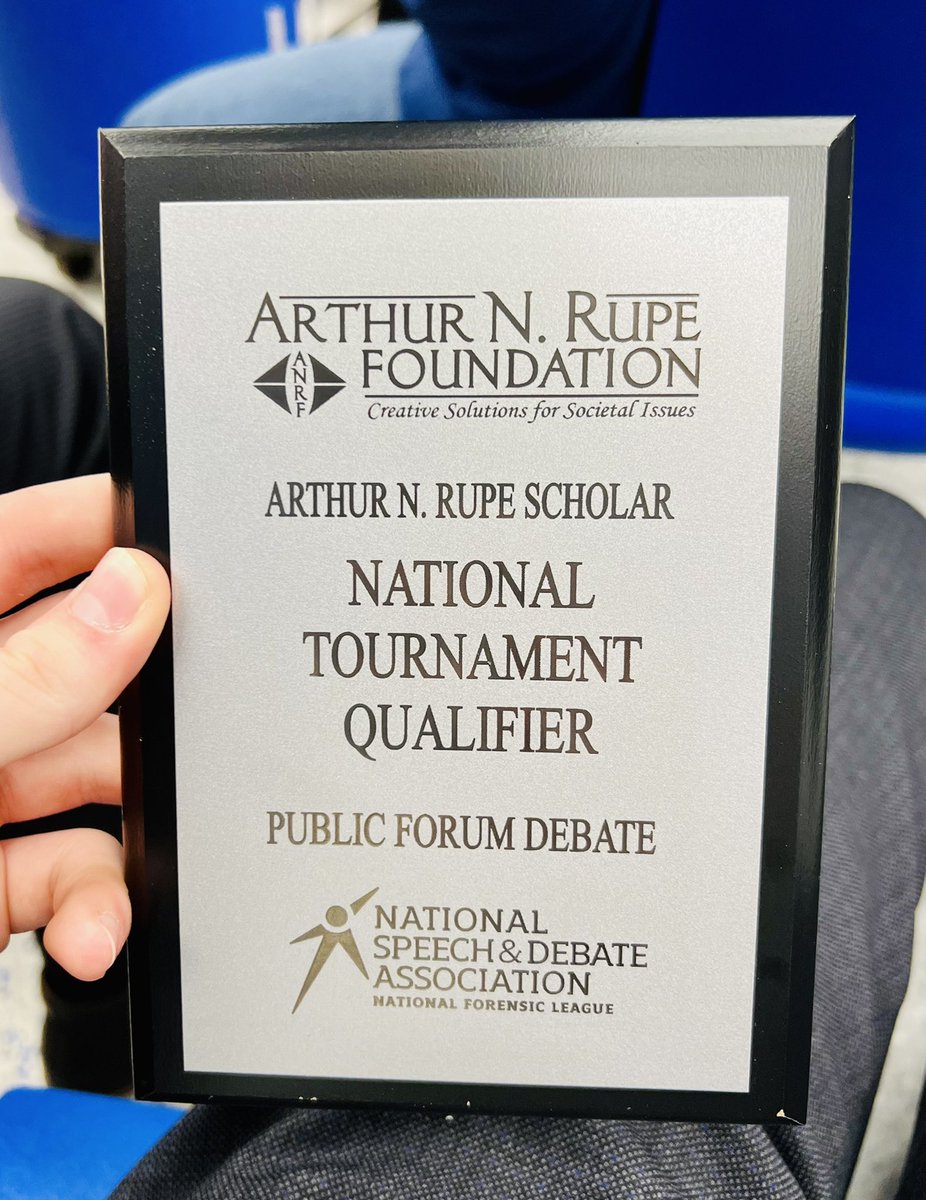 Congratulations to Carson &amp; Anish for securing a spot in Louisville for the National <a href="/speechanddebate/">National Speech & Debate Association</a> tournament! Made a goal &amp; worked for it! Carson double-qualified in Congress, too!  💚💛 Way to represent <a href="/RBHSdebate/">Rock Bridge Speech & Debate</a> &amp; <a href="/RockBridgeHS/">Rock Bridge HS</a>!