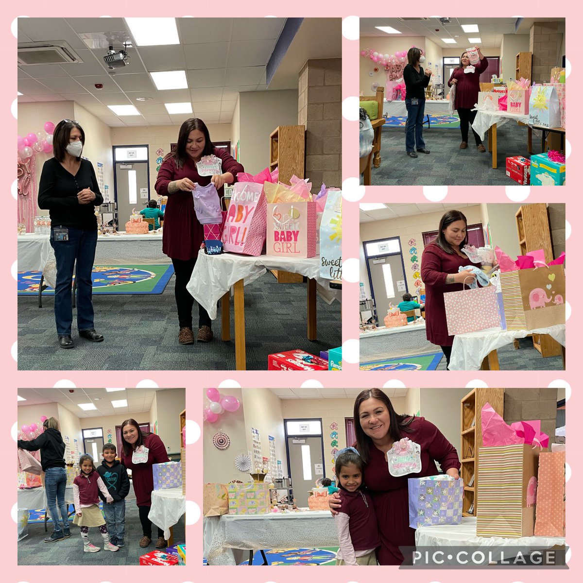 So happy we were able to celebrate @KPinon_SVES and her beautiful Baby Girl! 💝💕 @LErives_SVES #TeamSISD @SVista_ES