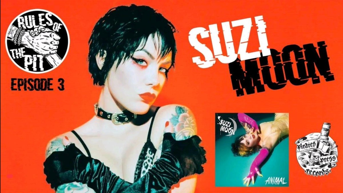 RulesofthePit's tweet photo. EPISODE 3 AVAILABLE NOW! @TheSuziMoon sat down with the bosses and shot the shit about music, her newest EP release Animal and much more. 

LINK HERE - Like and Subscribe!
https://t.co/9RqgLFPwXC

#punkrock #WomensHistoryMonth #womeninpunk #punkmusic #pitrules #PiratesPress https://t.co/5gf9en4WRD