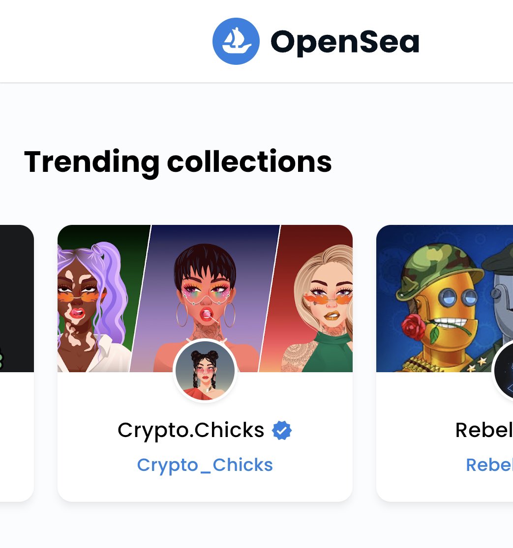 Bullish on <a href="/NFTCryptoChicks/">Crypto.Chicks</a> <a href="/NFTs_girl/">NFTs_girl</a> making a huge come back! Floor is already at 0.54 with constant activity. I can feel a 1 Eth floor coming soon!✨