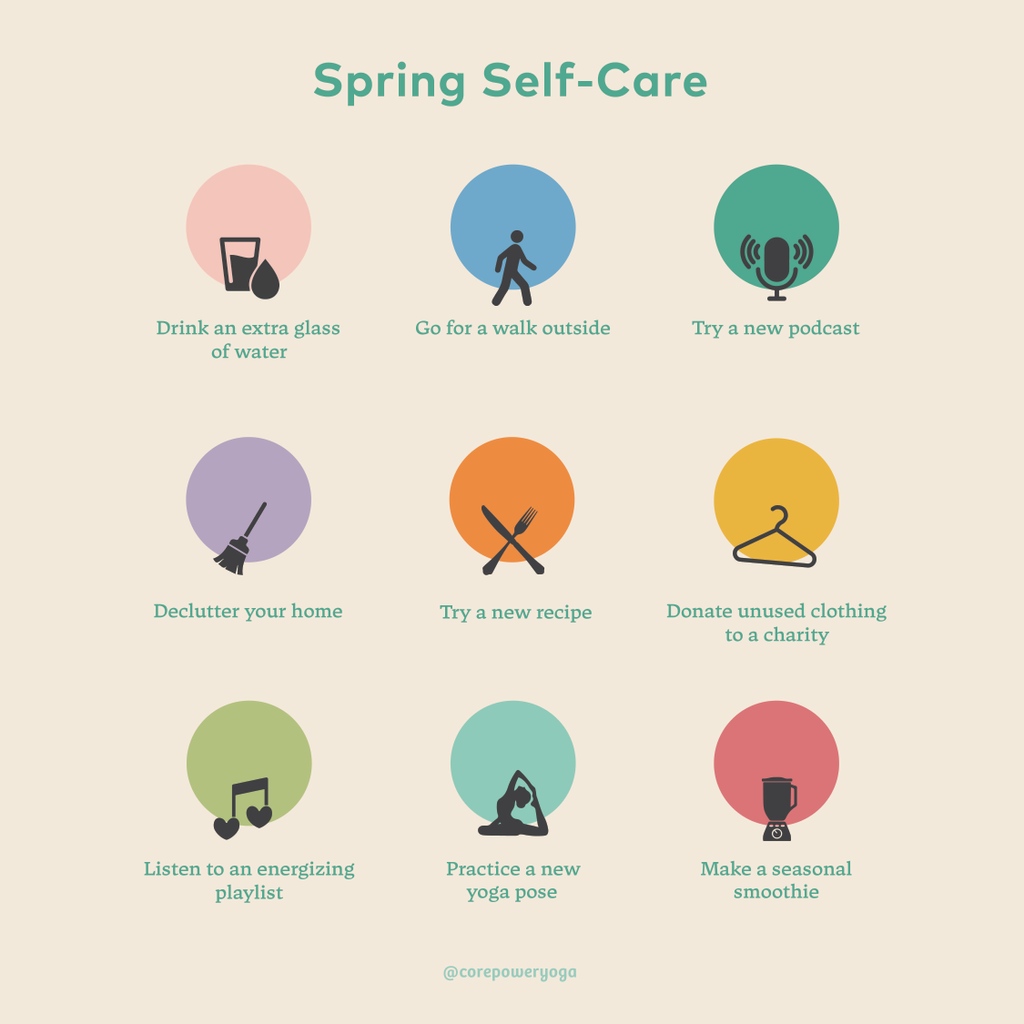 CorePowerYoga's tweet photo. Happy Spring Solstice 💐 How are you planning on practicing self care this season? We’re definitely looking forward to working on a vision board! 👀
#FirstDayofSpring #SpringSoltice #SpringSelfCare https://t.co/R2BzjB9yb7