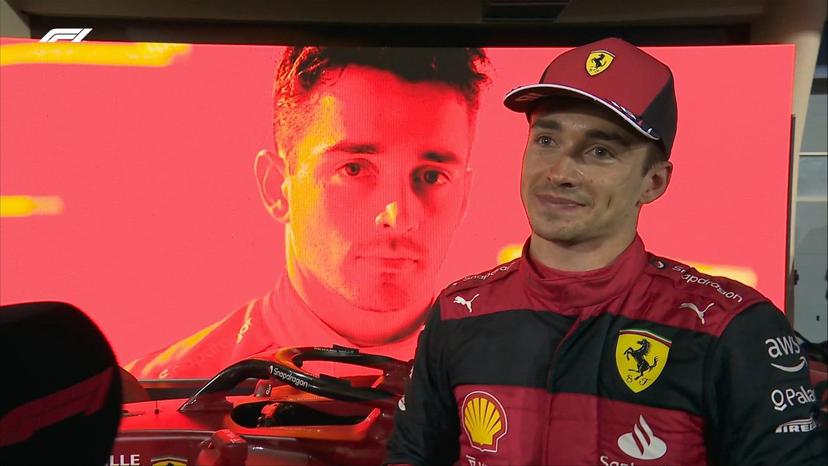 CHARLES: “I’m so happy. We could not have hoped for better. The past two years have not been easy. It’s great to be back on top”

#BahrainGP #F1