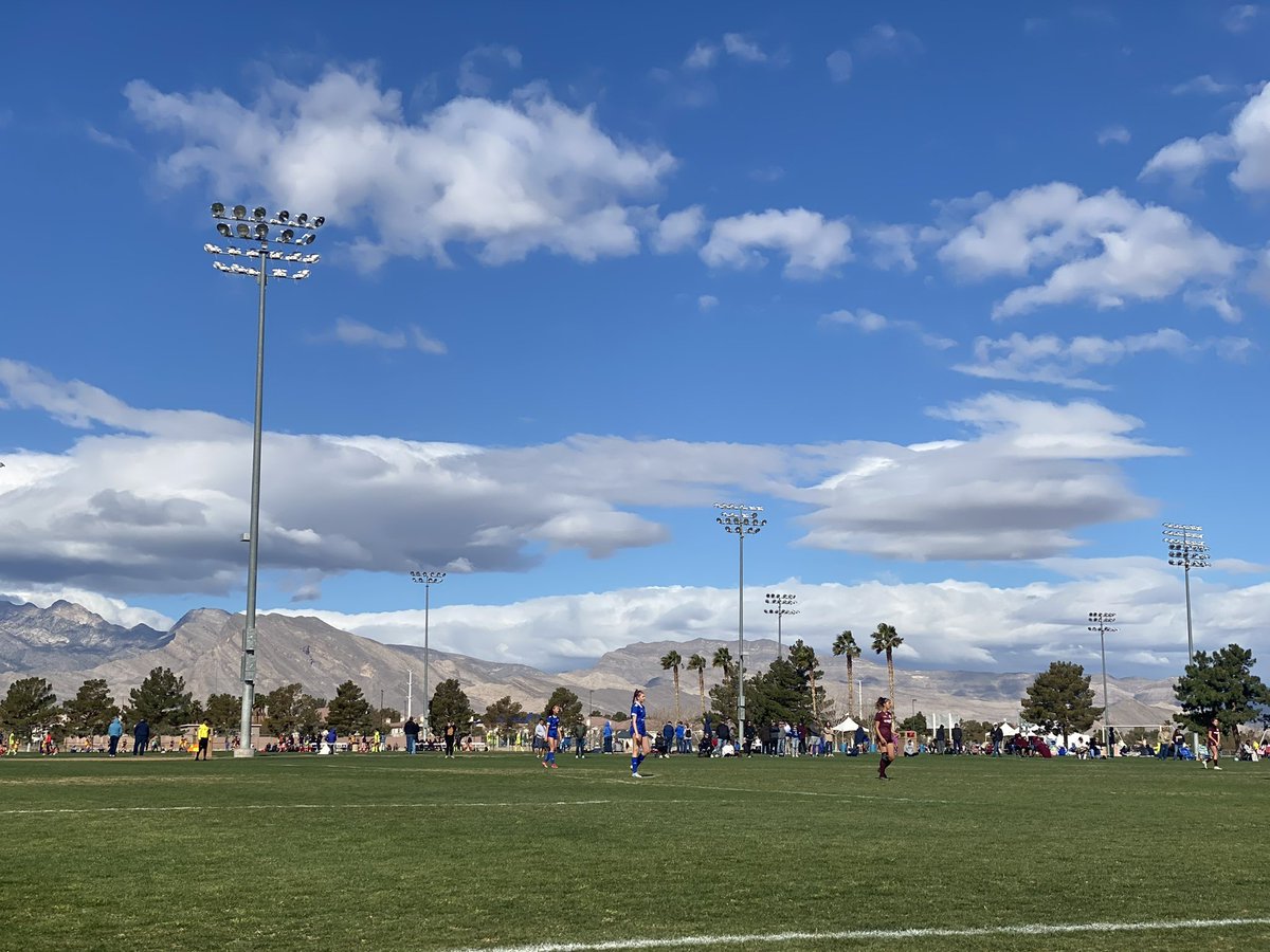 Final Day here in Vegas ⚽️ Windy out here today, so hold on to your hats and chairs!