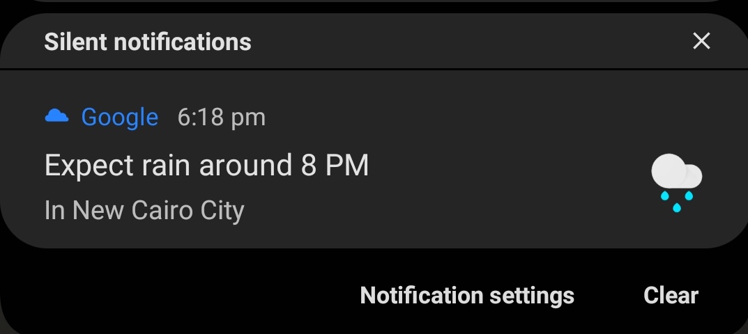 abdoelgazzarr's tweet photo. I'm impressed, no one usually tells me the weather https://t.co/GZVClm5BFa