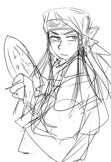 すごい汚いラフですが
乙嫁語りのパリヤさんをこそっと 