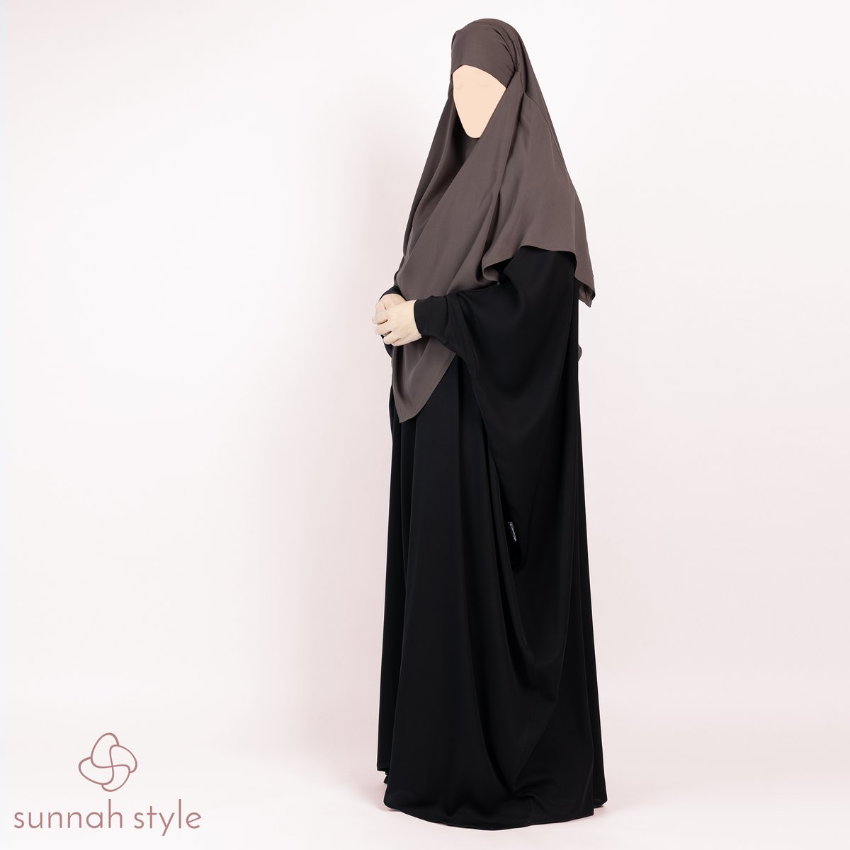 SunnahStyle's tweet photo. It can be worn with the face exposed or with the optional half niqab and is made from Wool Peach which is very lightweight and breathable, making it suitable for all seasons, especially warm weather. Available in 5 colours! #Sunnahstyle #elegantlymodest https://t.co/nicaGjlZYx
