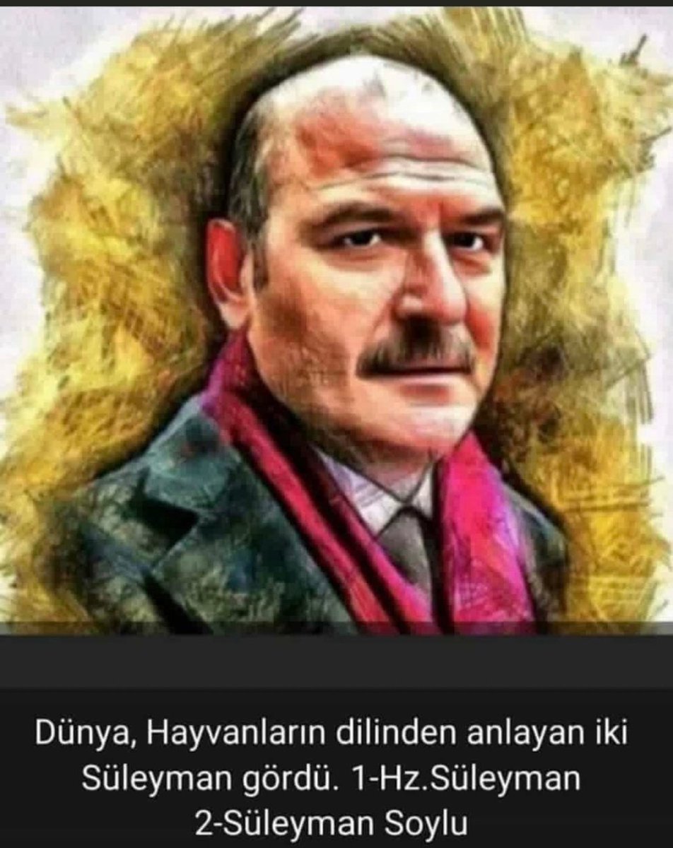 SÜLEYMAN SOYLU ADAMDIR @Anemon2014 @__Zulal_ @_vatanmillet @DidemAyris @FurkanEmirler @mizci65 @SU54UZ @dayionder43 @1071OKAN1453 @mizci65 @TurgayGrgn6 @eminuk55 @ihsanEmirgazi @OraybeyR @dedicadet_life1 @Aksi10_ @Ervazmra1 @HRREMSU1071 @kerim170 @mithat_asc @ufkayreis @MSC212_